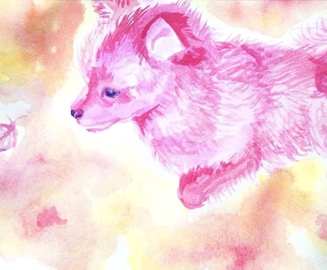 ご自身で飼われているペットの似顔絵を描きます 元気の出る色合いで、ペットの似顔絵を描かせていただきます！ イメージ1