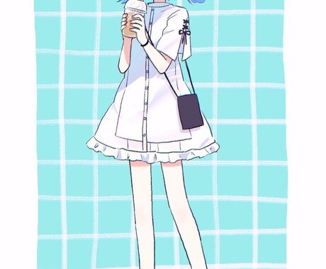 ゆるふわシンプルなイラスト描きます 立ち絵、挿絵、グッズなどお気軽にご相談ください！ イメージ2