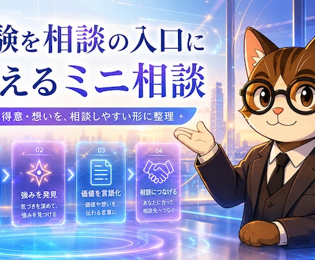 経験を相談の入口に整えるミニ相談をします note・SNS・プロフィールを相談につながる言葉に整えます イメージ2