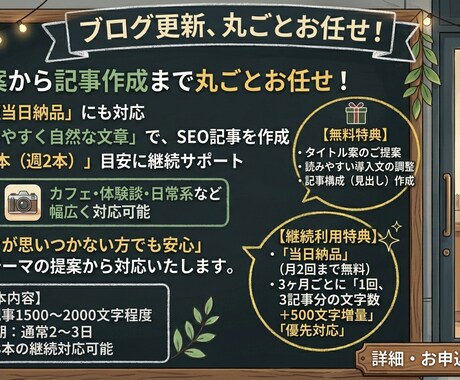 最短当日、記事作成します 週に二記事、一か月間に8記事執筆サービス。 イメージ1