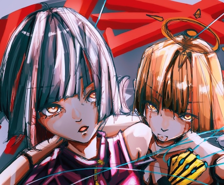 商用OK!! 低価格でカッコいいイラスト描きます あなたのサービスをより華やかにしてみませんか！？ イメージ1