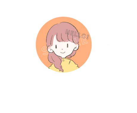 SNSに！シンプルなアイコンイラストお描きします ゆるっとした絵柄の似顔絵イラストです！SNSアイコンにぜひ！ イメージ2