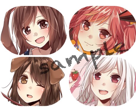 SNSに使える可愛いアイコン描きます 迅速かつ丁寧なお仕事を心掛けています( ¨̮ )♡ イメージ2