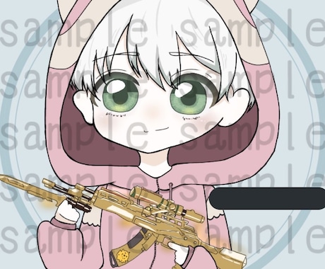 荒野アイコンイラスト描いてます 練習中のため最低価格にしています(><) イメージ1