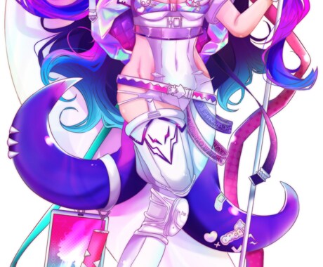 IRIAM イリアムの立ち絵・お着替え制作します ビビットで目を惹くIRIAM立ち絵を制作いたします！ イメージ1