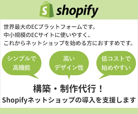 Shopifyで！国内販売向けECサイトを作ります 初心者でも安心のサポート！お手軽価格でスピード納品します！ イメージ2