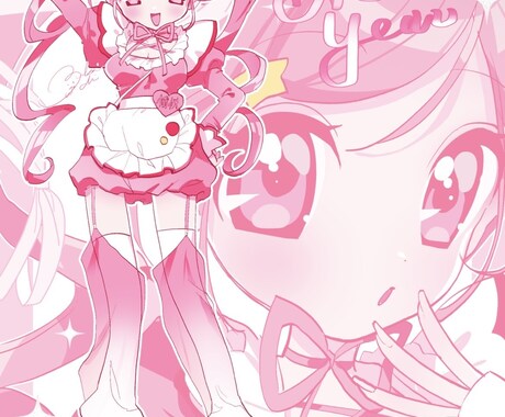 期間限定価格☆きゅるきゅる似顔絵♡描きます 全身+バストアップのファッションイラストになります！ イメージ2