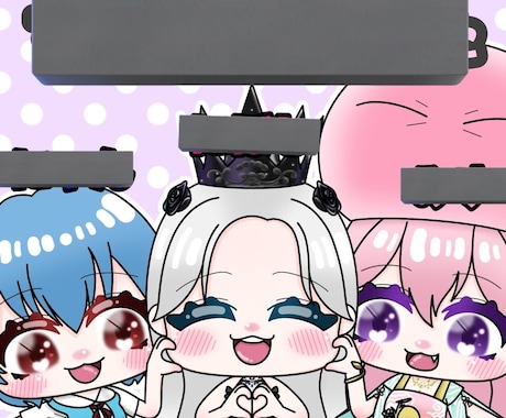 可愛いアイコン、ミニキャラ描きます 可愛いアイコンひとついかがですか？ イメージ2