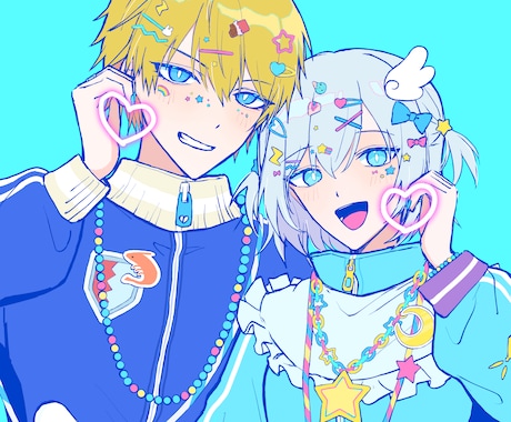 ポップでキュートなイラストお描きします 商用利用OK！ゆるいイラストやロゴ作成もできます！ イメージ1