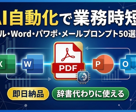 AI自動化！エクセルWordパワポ作業を時短します 指示文に迷う時間は今日で終わり！使えるプロンプトを1冊に イメージ1
