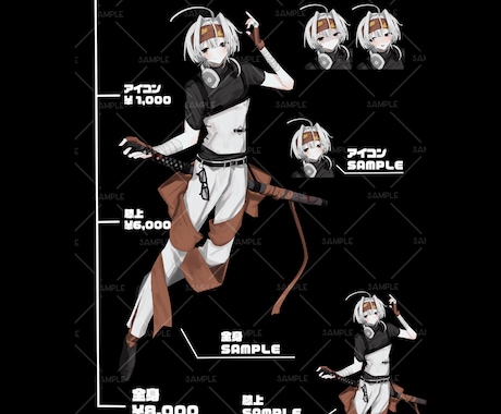 TRPGなど様々な用途で使える立ち絵を製作します 安価で自分だけのキャラクターを製作します！ イメージ2