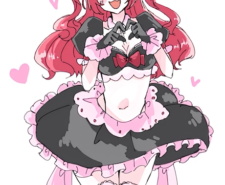 絵チャアプリを使用し簡易的なイラストを描きます 手軽にイラストオーダー!(女の子のみ) イメージ2