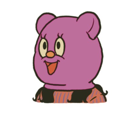 着ぐるみ×ダサセーターのポップなイラスト描きます アイコンに個性を出したい方、オリジナルグッズなどにも イメージ2