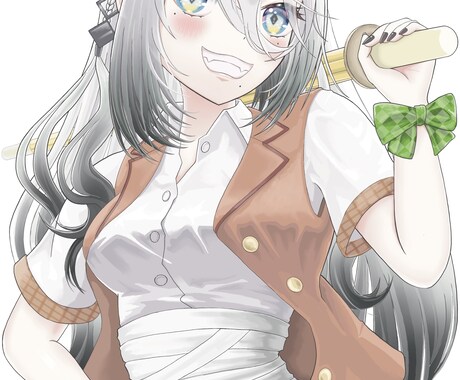 かわいくて元気を感じる女の子のイラスト描きます 配信活動用、同人誌の表紙など様々なジャンルに対応します！ イメージ2