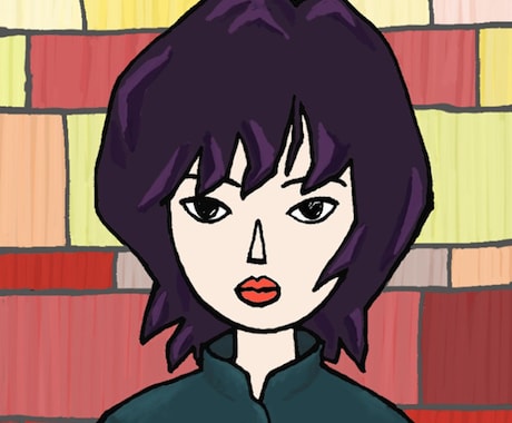 漫画風のカラーイラストを描きます かわいらしくないけど、独特なタッチが特徴です。 イメージ1