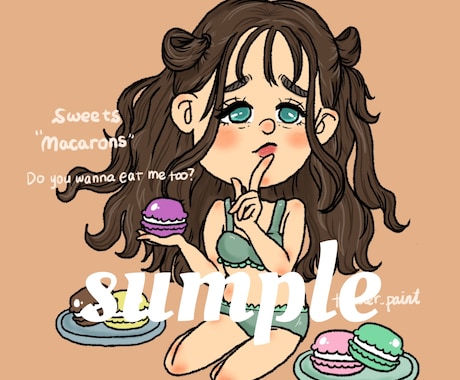 ゆるふわ可愛い女の子描きます アイコンや待ち受けに可愛い女の子を！ イメージ2