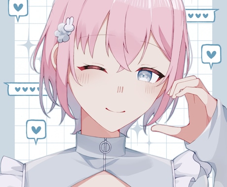 アイコン､歌ってみた等様々なイラスト制作します 鮮やかでかっこかわいいイラストに仕上げます！ イメージ1