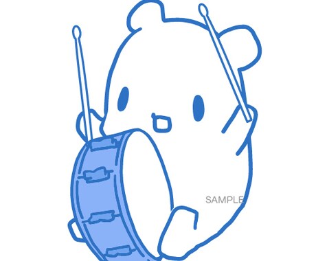単色ゆるふわアニマル描きます ゆるっと可愛い動物さんをお届けします。 イメージ2