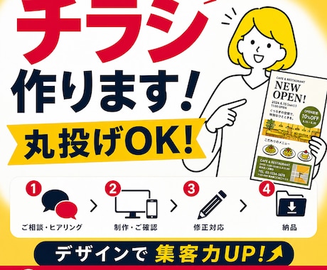 丸投げOK! 売れる・伝わるチラシ作ります イメージ1