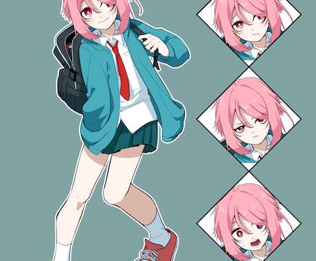 TRPG等で使える立ち絵のイラストを制作致します アニメ風のかわいいイラストが得意です イメージ1