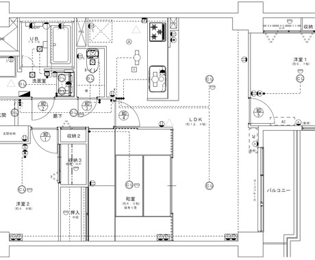平面図・立面図のCadオペ代行します 手書きのラフスケッチなど紙媒体をCadにデータ化します イメージ2