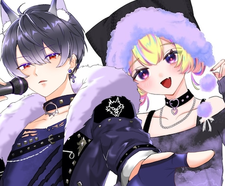 5名様限定で低価格で立ち絵イラスト描きます IRIAMやTRPG、グッズ用の立ち絵イラスト描きます！ イメージ1