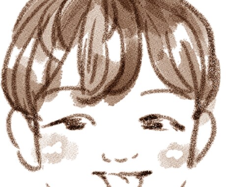 優しい雰囲気の似顔絵描きます 最短即日でシンプルなふんわりタッチの似顔絵描きます イメージ2