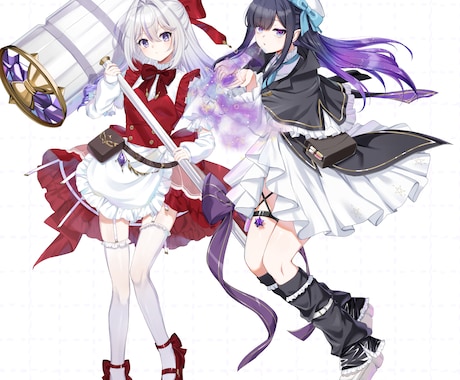 TRPG・ゲーム用の立ち絵制作します かわいい系の立ち絵を制作いたします イメージ2