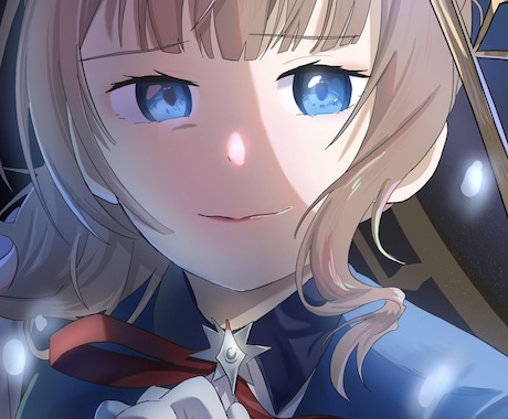 アニメ塗りで雰囲気のある1枚描きます イメージ1