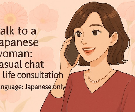 日本語会話練習お付き合いします Talk to a Japanese women イメージ1