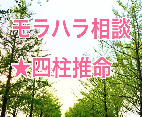 モラハラ相談☆ご希望により四柱推命鑑定もします なかなかわかってもらえないモラハラ被害、お聴きします イメージ1
