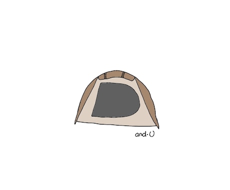 ゆるポップなキャンプのイラスト描きます アウトドアをゆるいタッチで可愛く描きます！ イメージ2