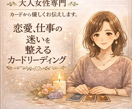 ルノルマン×オラクルで導く◆恋と仕事の迷い整えます 直感で視えた言葉も隠さずお伝えします イメージ1
