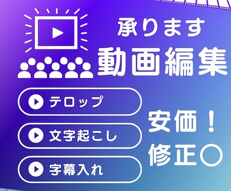 字幕 テロップ 文字起こしを安価で承ります イメージ1