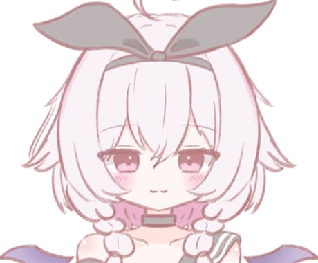ロリ系でかわいい！正面アイコンを描きます イメージ1