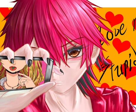 YouTube歌ってみた動画のサムネイル作画します あなたの歌ってみた動画を斬新に彩ってみませんか？ イメージ2