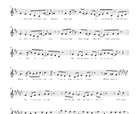 手書きや音源から見やすく正確な楽譜を作成します 演奏者に寄り添うレイアウト。耳コピや移調、浄書も承ります。 イメージ1