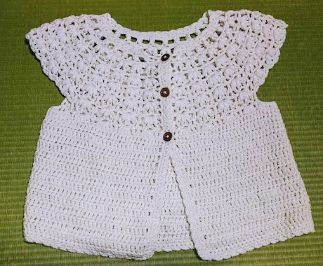 赤ちゃんのカギ針編みの服作ります 赤ちゃんに手作りの服を着せたいけど自分で作れない方に！ イメージ2