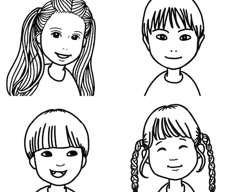 子供から大人まで似顔絵作成いたします 特徴を捉えたシンプルでキャッチーな似顔絵描きます◎ イメージ2
