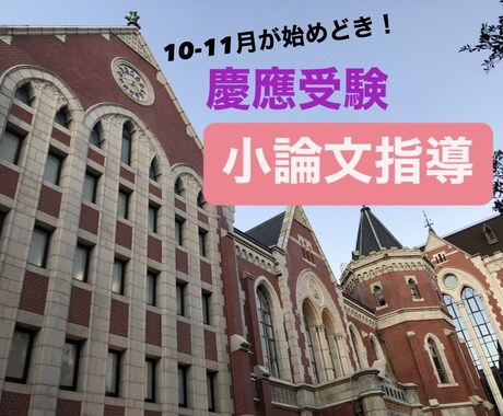 慶應受験の小論文を添削します 慶應義塾大学卒・同大学院院生が小論文を指導します イメージ1