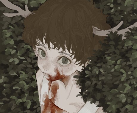 儚く、どこか温かいイラストを描きます SNSアイコンや、一枚絵としても使用できるイラスト･:*+. イメージ2