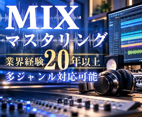 経歴20年以上のプロのエンジニアがMIXを承ります イメージ1