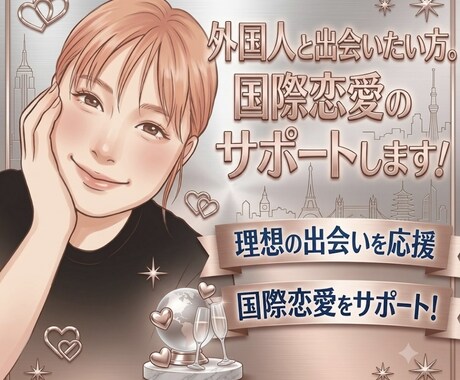 国際恋愛｜あなたに合うマチアプ2〜3個提案します あなたのタイプに出会うためのおすすめマッチングアプリ提案 イメージ1
