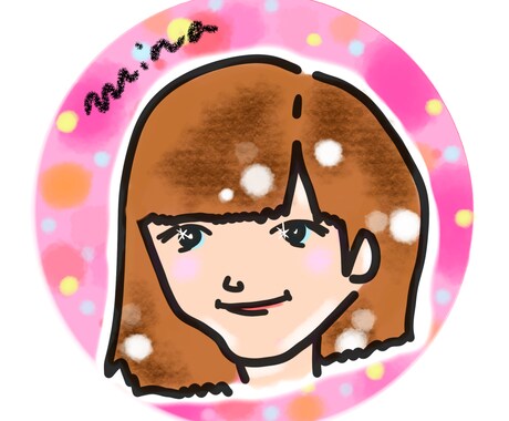 SNS用ポップで個性的なアイコン作成します 人と被らないポップで記憶に残る手描き風 イメージ2
