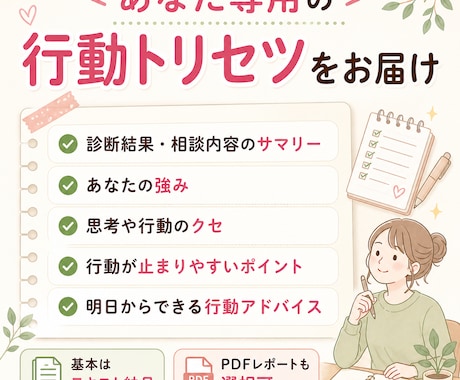 占い・診断を行動トリセツにします 診断結果を仕事・人間関係の行動指針へ イメージ2