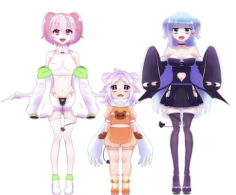 IRIAM向け キャラクターの立ち絵を描きます IRIAMで使えるキャラクターを作りませんか？ イメージ2