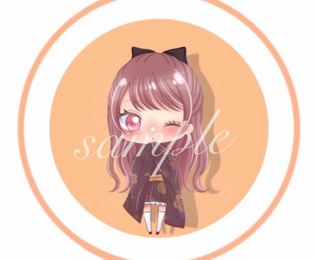 アイコン、ヘッダーのイラストお描きします 可愛いアイコンやヘッダーお描きします(*^^*) イメージ1