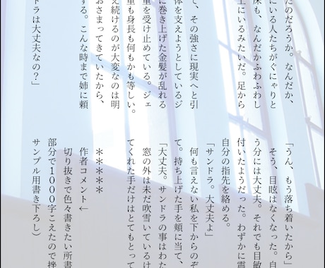 最低1字0.4円保証→ご希望の小説お書きします 2500字～5000字の小説を1000円で。ジャンル不問。 イメージ2