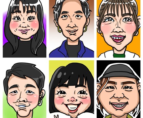 あなたらしさあふれる似顔絵作成します SNSアイコンや名刺、プレゼント用に似顔絵作成します。 イメージ2