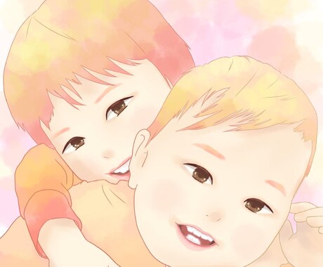 優しい雰囲気の似顔絵を描きますます 日常の写真の被写体だけを抜き出し似顔絵に！ イメージ1